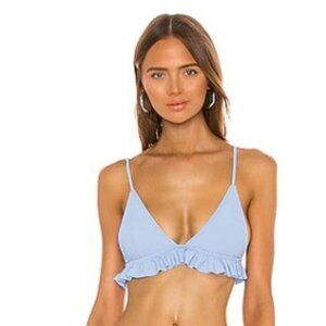 Tularosa Hazel Bikini Swim Top‎ in Sky Blue size Small NWT
